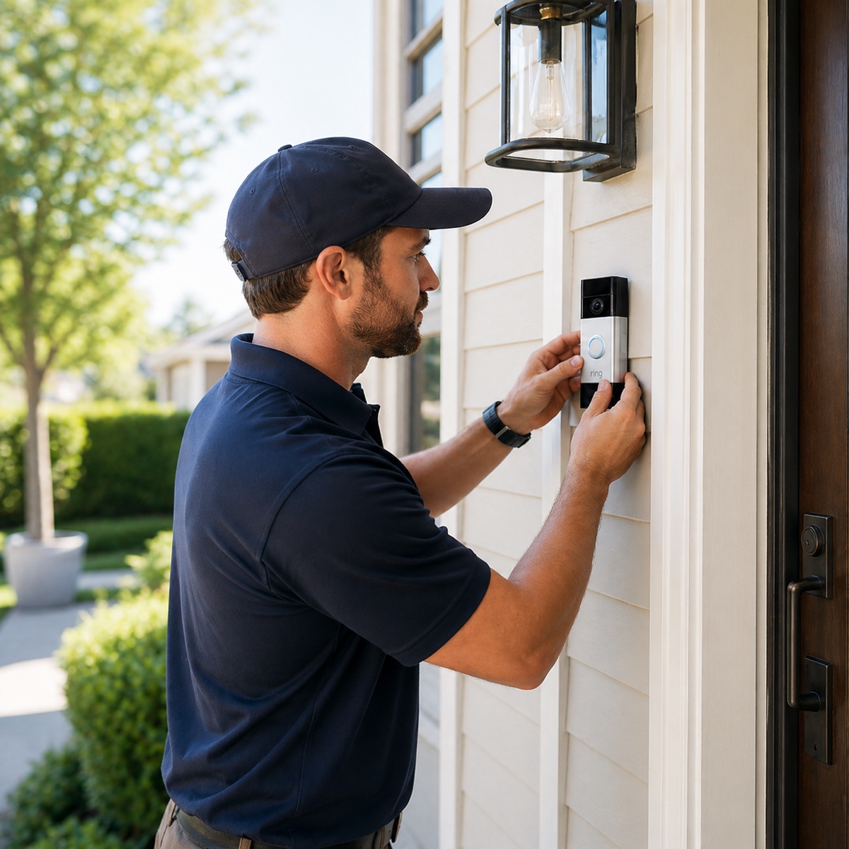 Ring Video Doorbell installation by our technicians
